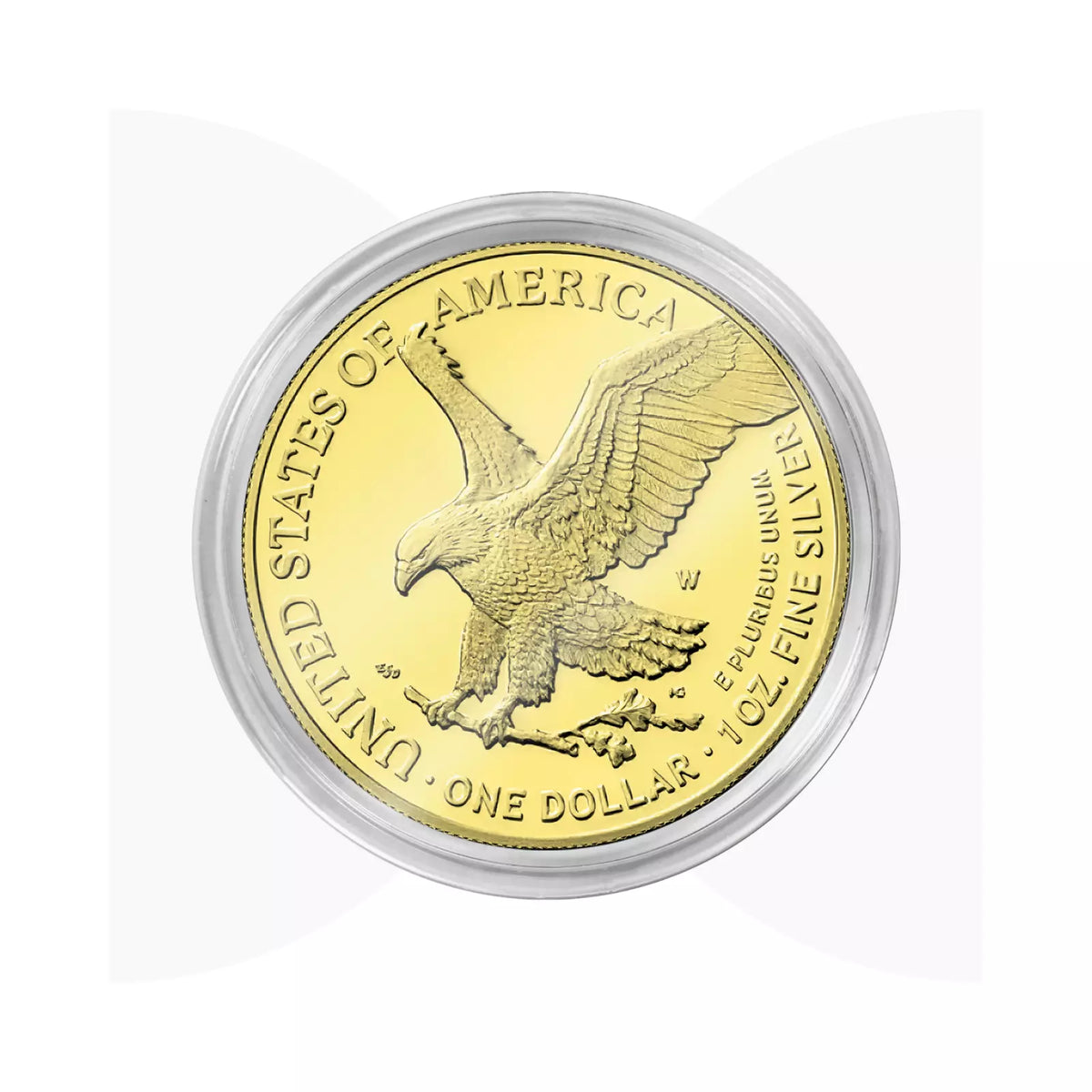 American Eagle 2024 - 1oz Silbermünze Mosaikdesign 24k Gold Limitiert 199 Stk